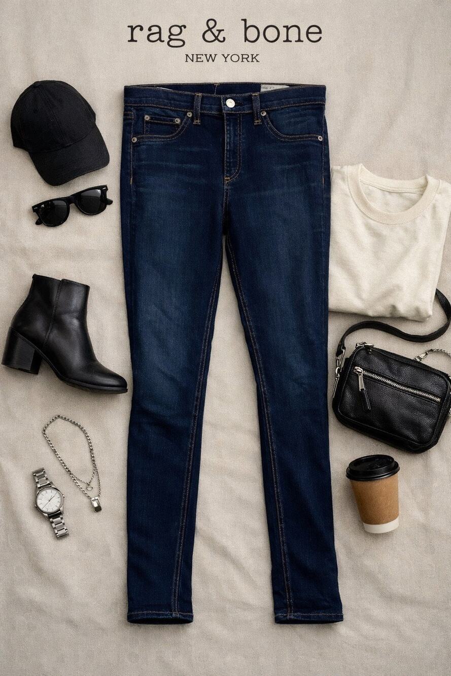 Rag & Bone Dark Wash High Rise Jeans Sz. 28